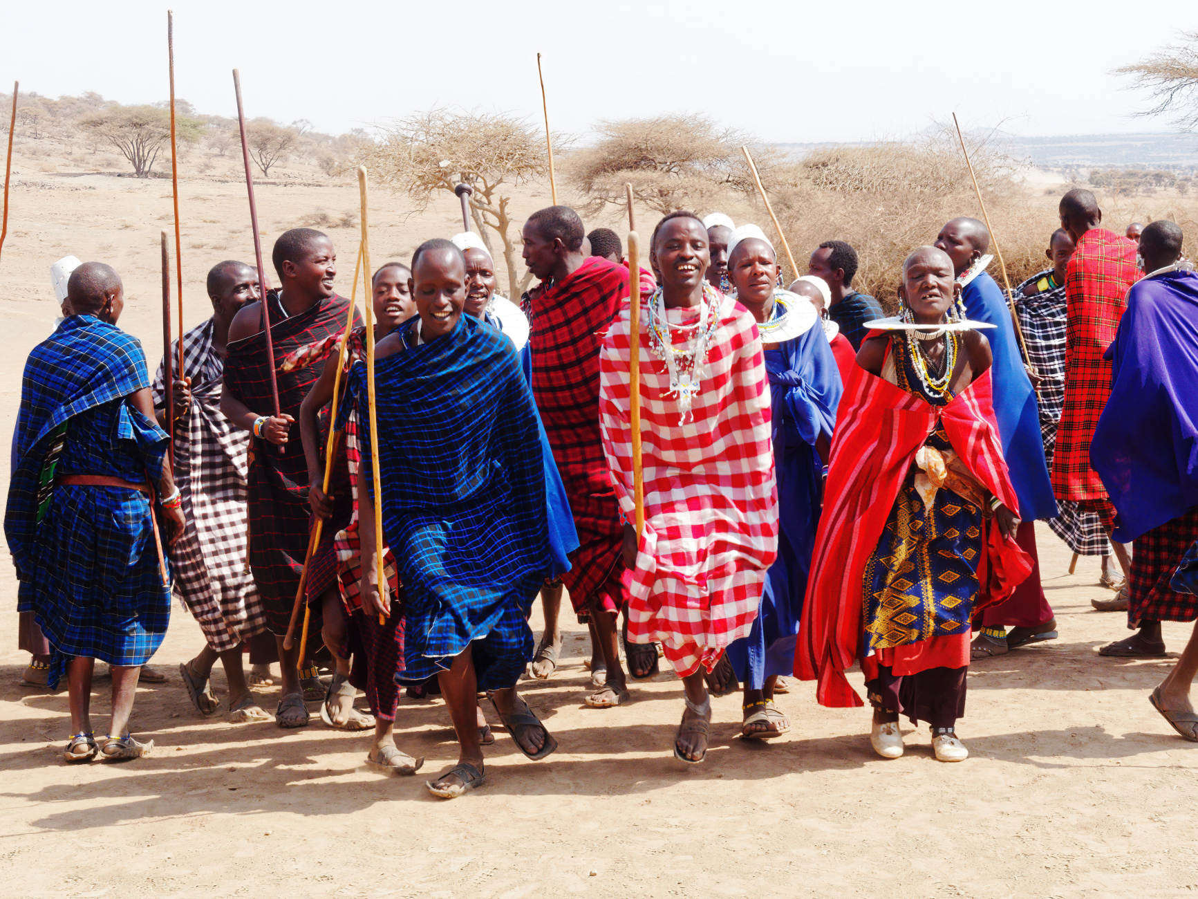 Tanzende Massai Tansania